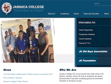 Tablet Screenshot of jamaicacollege.org